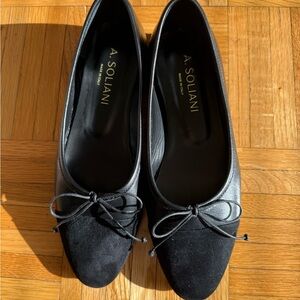 A. Soliani Black Women's Flats